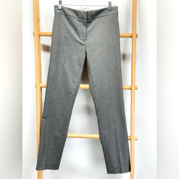 ELLIOTT LAUREN Gray flat front Straight Leg Trousers size 4 - Picture 1 of 11